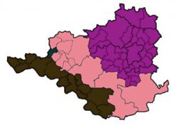 Wahlkreiseinteilung in drei Wahlkreise